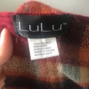 LuLu Fall Plaid Infinity Scarf
